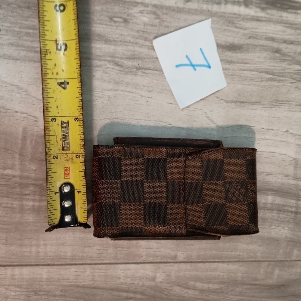 AuthenticLouis Vuitton Damier Ebene Etui Cigarette Makeup Holder Case Pouch - Picture 9 of 10